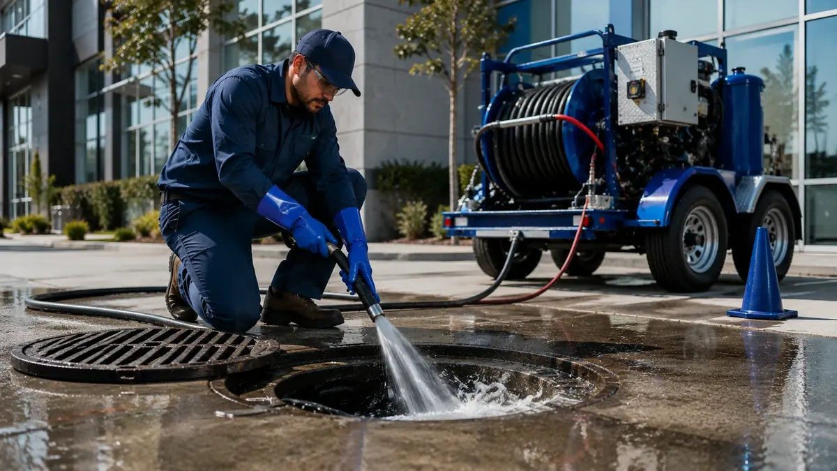 Commercial Hydro Jet Drain Cleaning in San Jacinto