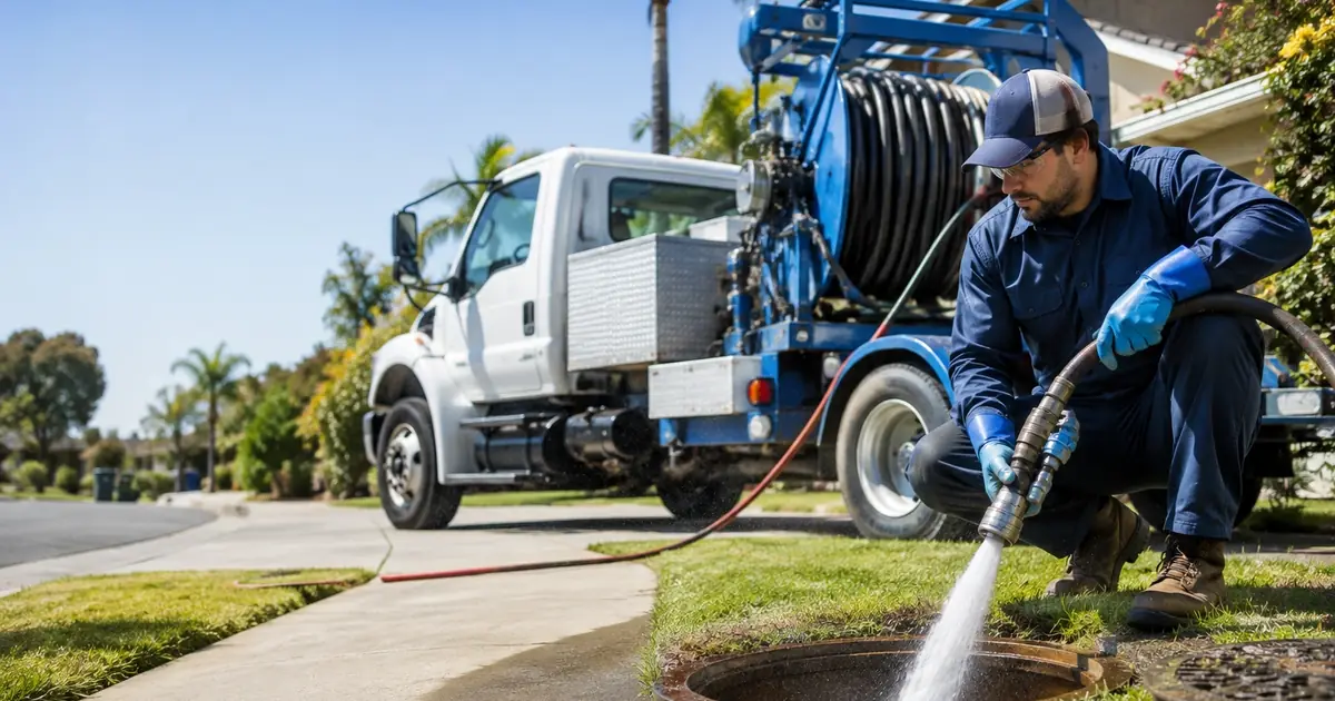 Hydro jet sewer cleaning San Jacinto