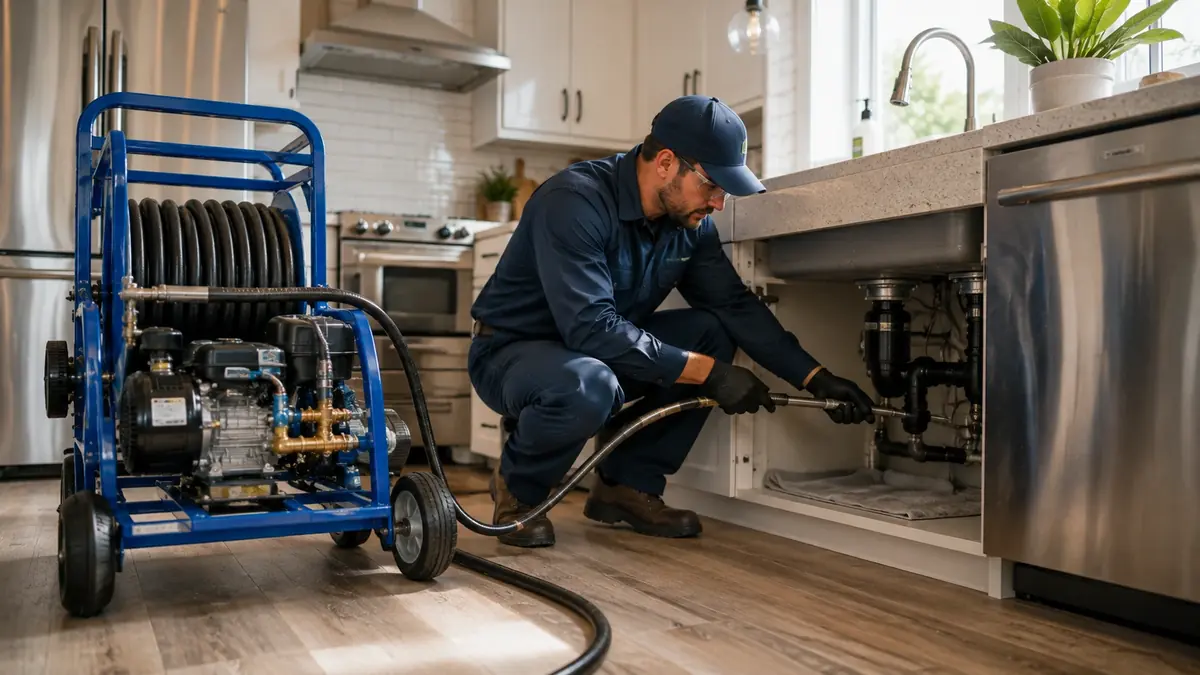 Kitchen Drain Hydro Jetting in San Jacinto